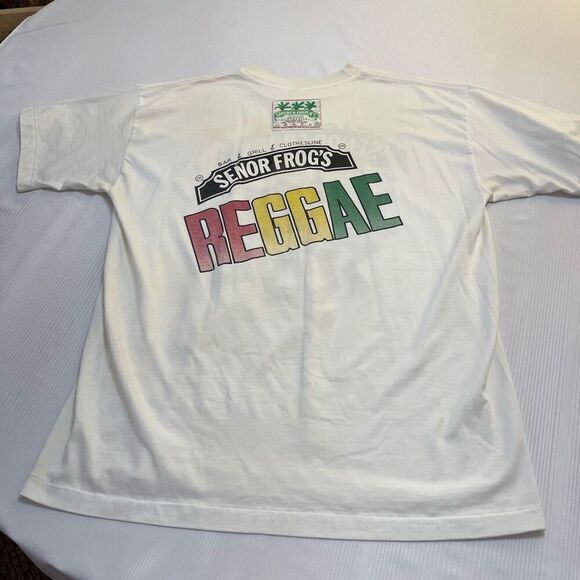 Carlos ‘n Charlie’s Clothesline Senor Frogs VTG Y2K Single Stitch T-Shirt Large - Picture 5 of 8